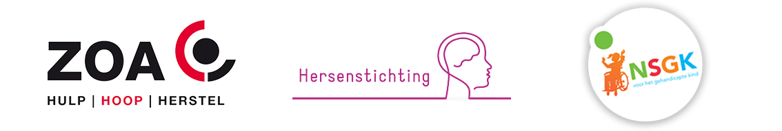 Banner klanten CollecteKracht : NSGK, Hersenstichting en ZOA